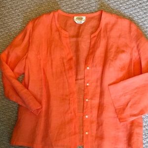 Talbots linen top—size XL